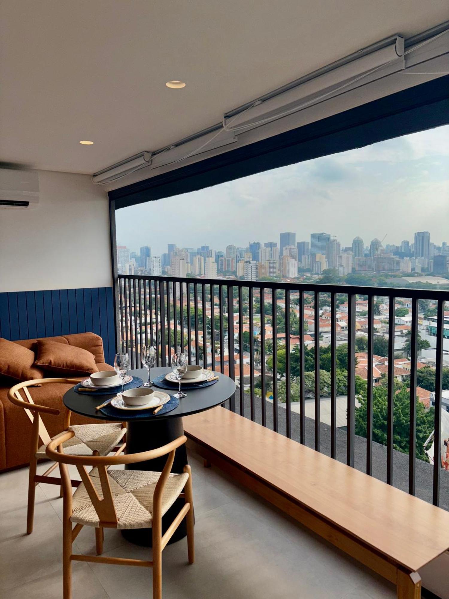 Apartamento Com Estacao De Trabalho E Vista Proximo A Faria Lima E Congonhas Сан-Пауло Экстерьер фото